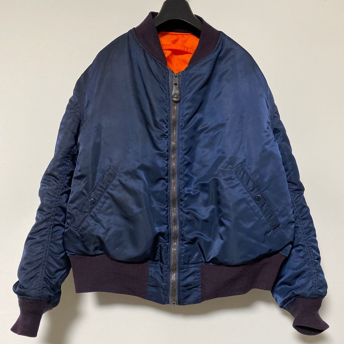 ALPHA MA-1 68モデル USA製 XL ネイビー ALPHA MA-1 68モデル USA製