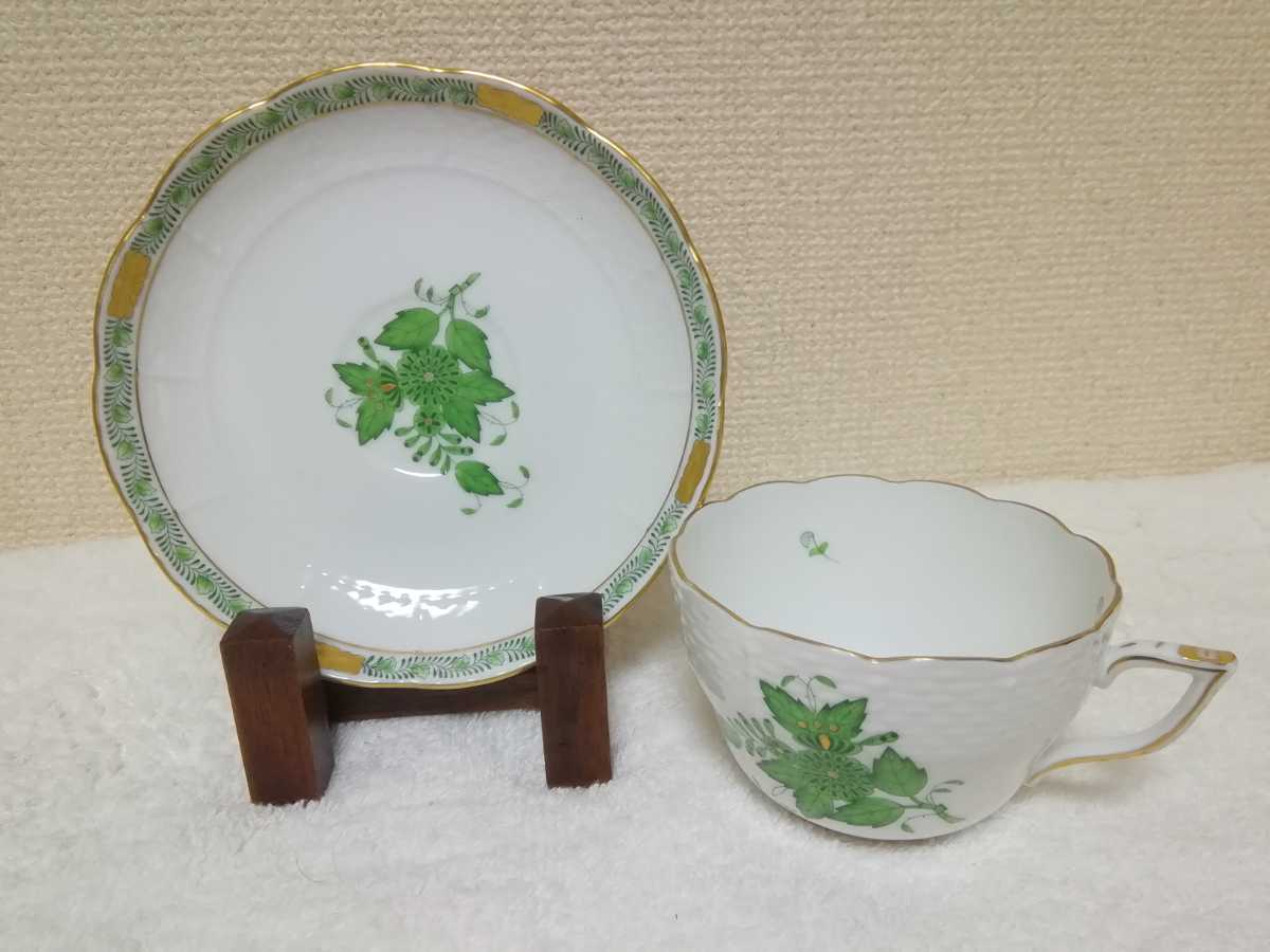 ヘレンド インドの華グリーン ティーカップ インドの華 (HEREND) 0 