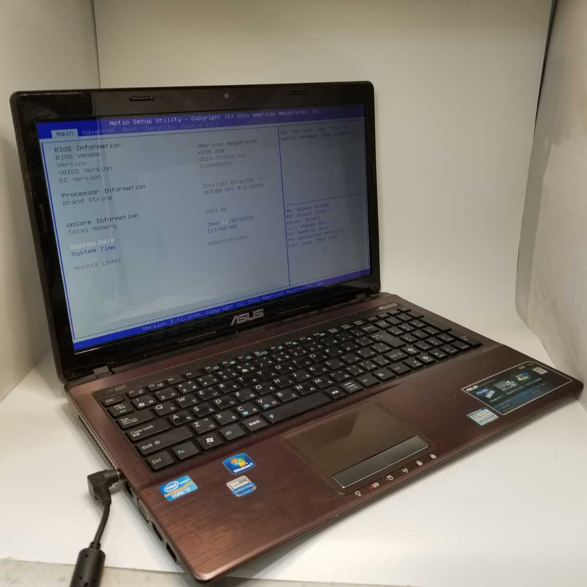 K53E - Asus i7 – Core K53e ASUS 公式通販 2630QM搭載 ノートPC eBay