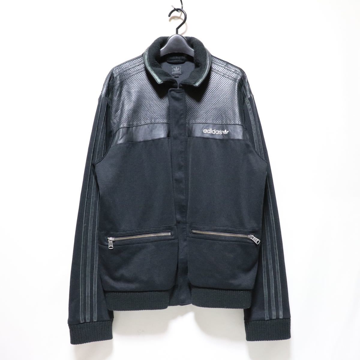 希少【adidas originals】パンチング レザー/切替/ライダース
