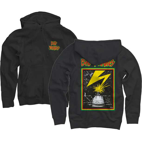 ★バッド ブレインズ パーカ Bad Brains フロント ロゴ DC - S 正規品 raggae hc ハードコア パンク