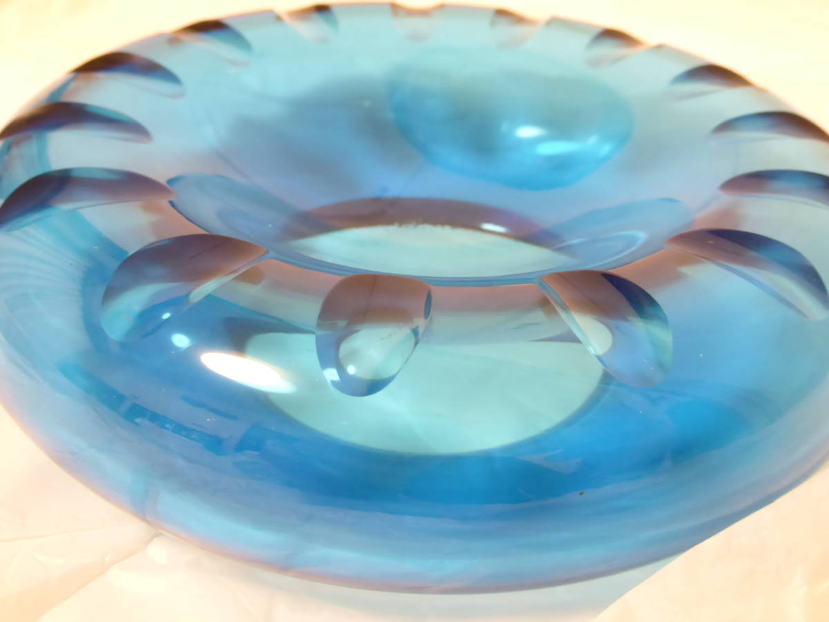 マークニューソン ガラス製 灰皿 青 Marc Newson ash tray 【公式通販】
