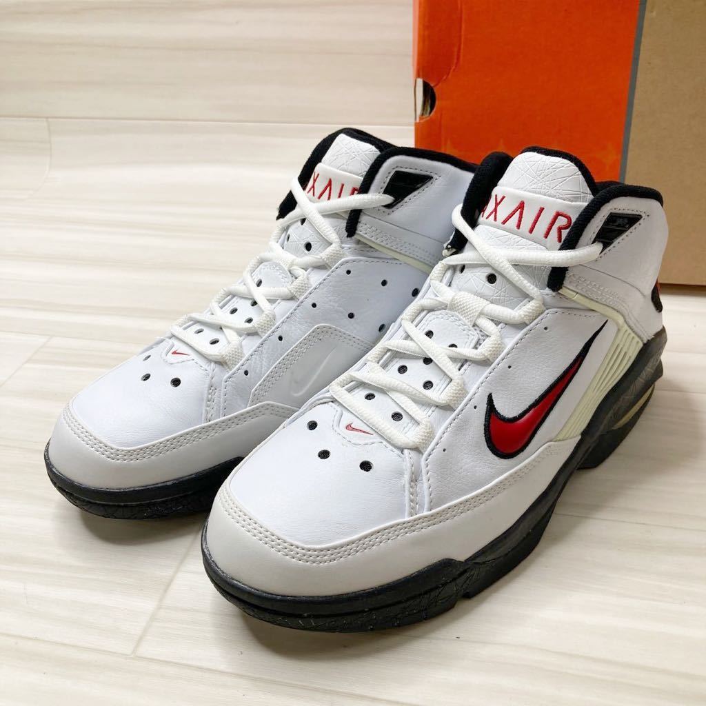 C'756 NIKE ナイキ AIR FORCE エアフォース BRIGADE スニーカー 27cm ホワイト ブラック レッド 未使用自宅保管品 ケース付き