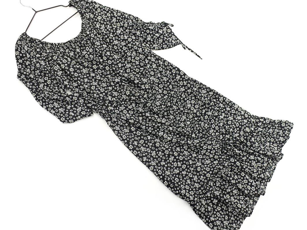 ネコポスok Zara ザラ 花柄 オフショルダー ワンピース Sizes 黒 Alb4 ワンピース 売買されたオークション情報 Yahooの商品情報をアーカイブ公開 オークファン Aucfan Com