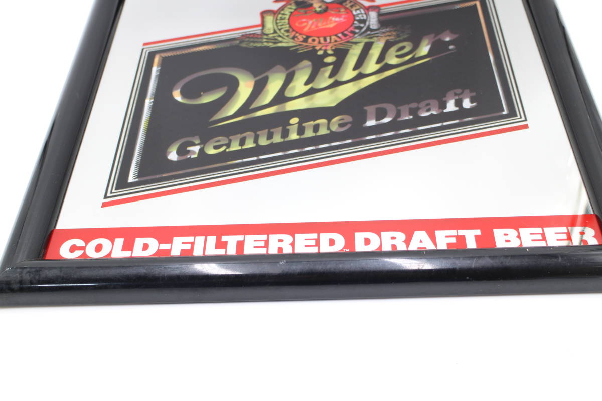 パブミラー Miller ミラー ビール 鏡 PUBMIRROR Genuine Draft 壁掛け 