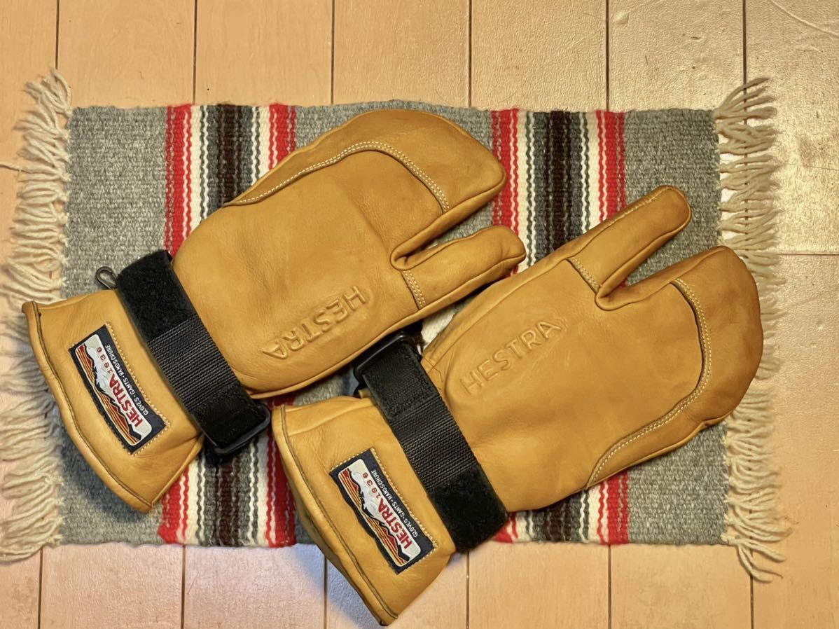人気セール，安い HESTRA ヘストラ 3フィンガー レザーグローブ サイズ7(男性用)｜売買されたオークション情報、yahooの商品情報をアーカイブ公開 - オークファン グローブ