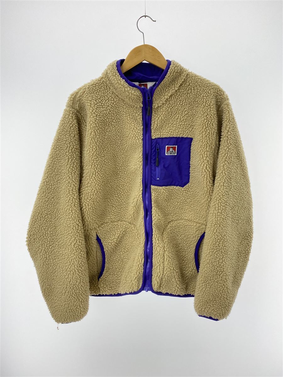 BEN DAVIS◆BOA FLEECE JACKET/フリースジャケット/XL/ポリエステル/キャメル