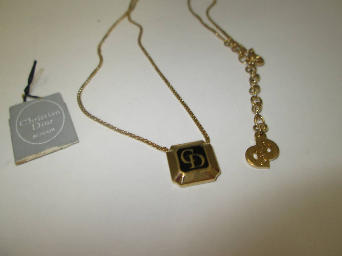 【1199】christian Dior クリスチャンディオール ヴィンテージ ペンダントネックレス