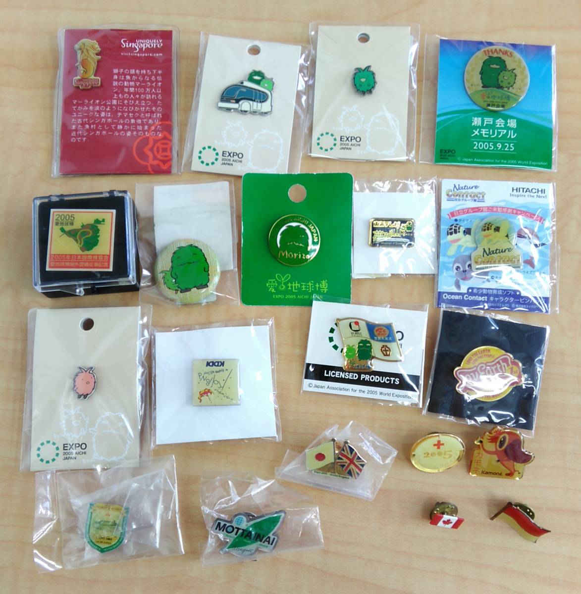 52474 愛・地球博 EXPO 2005 モリゾー キッコロ ピンバッジ バッチ 20