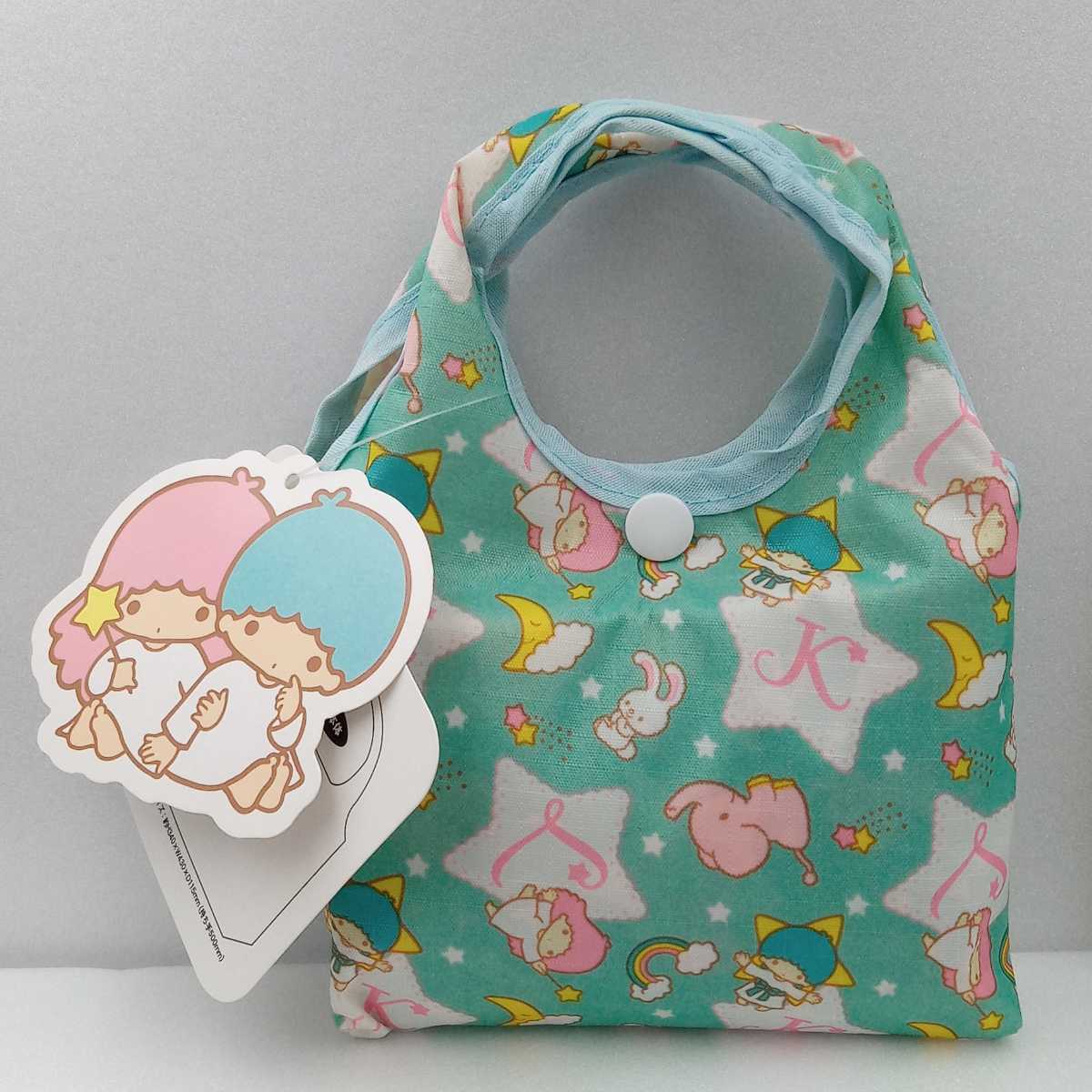 未使用保管品】キキララ 折りたたみバッグ ポーチ付 エコバッグ 