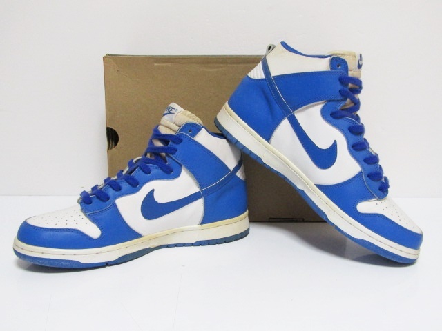 98年製 1998 NIKE DUNK HIGH LE KENTUCKY WHITE ROYAL BLUE 630335-141 
