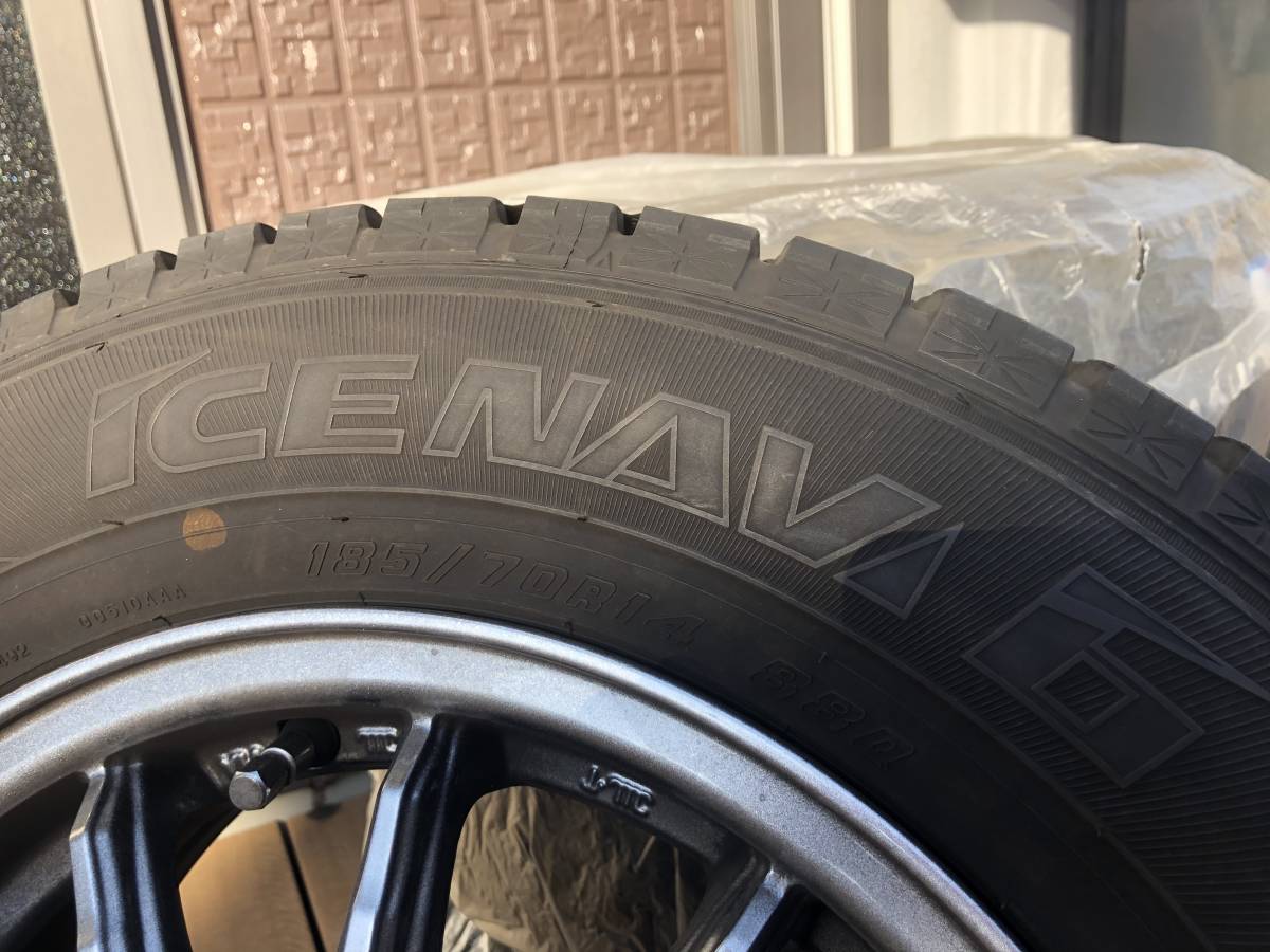 車 ホンダ純正スチールホイール／23、24年製185/70R14溝あり4本セット