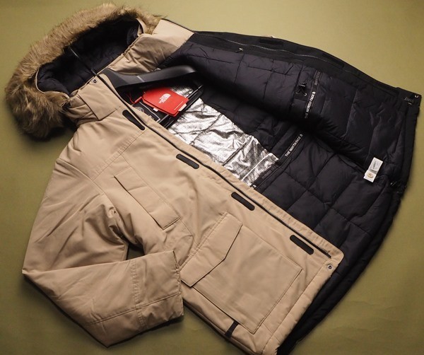大人気，定番人気 正規37000円 ノースフェイス 重防寒 VX HEAT高機能中綿&times;ダックダウン MCMURDO PARKA ファー付き ジャケットMベージュ 直営店購入(Mサイズ)｜売買されたオークション情報、yahooの商品情報をアー 男性用