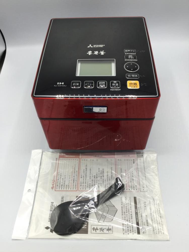 ◯ MITSUBISHI 三菱 IHジャー炊飯器 NJ-XS105J-R 5.5合 ルビー