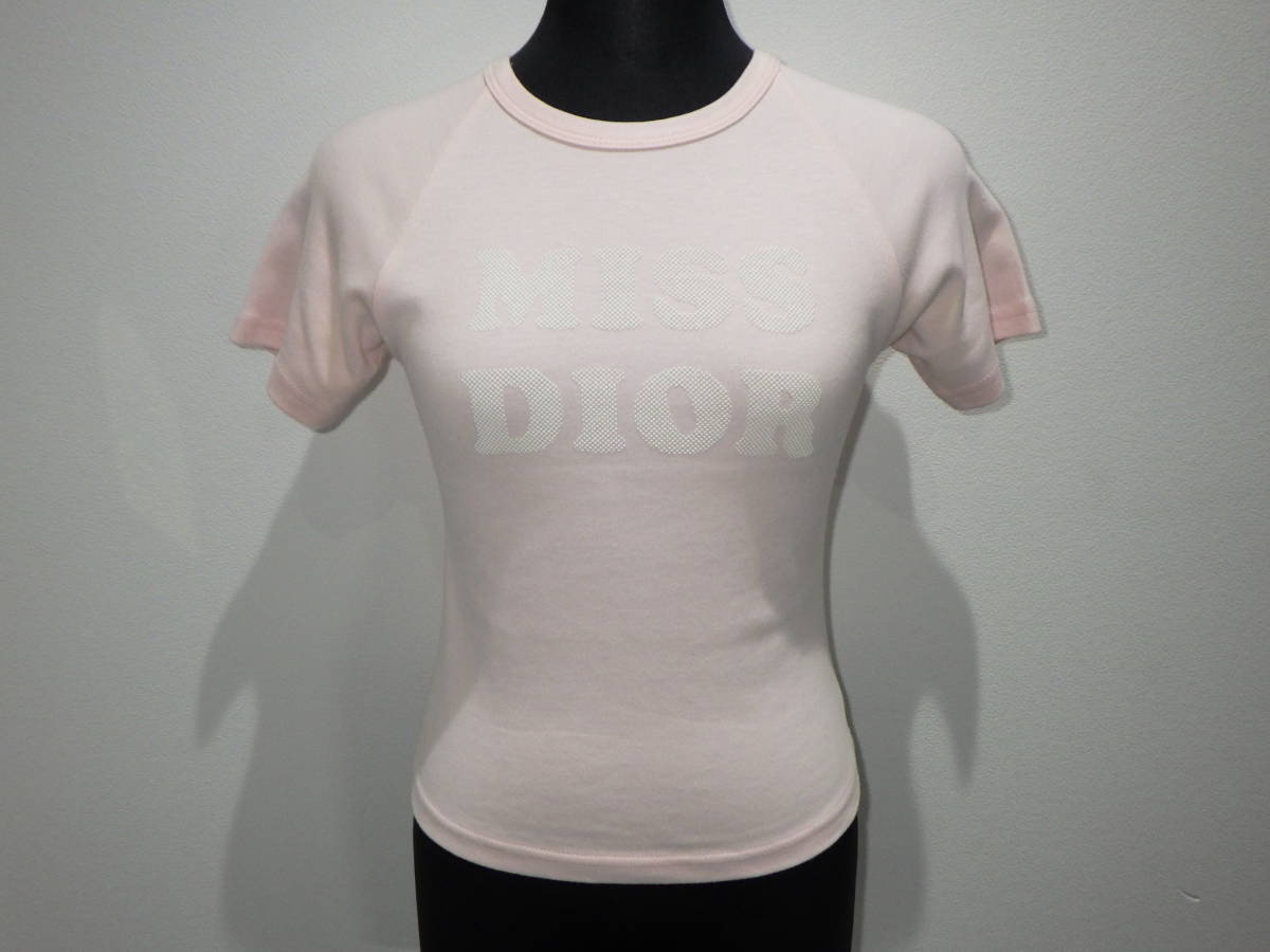 送料無料，高品質 MISS DIOR クリスチャンディオール 半袖カットソー Tシャツ(半袖Ｔシャツ)｜売買されたオークション情報、yahooの商品情報をアーカイブ公開 - オークファン 女性用