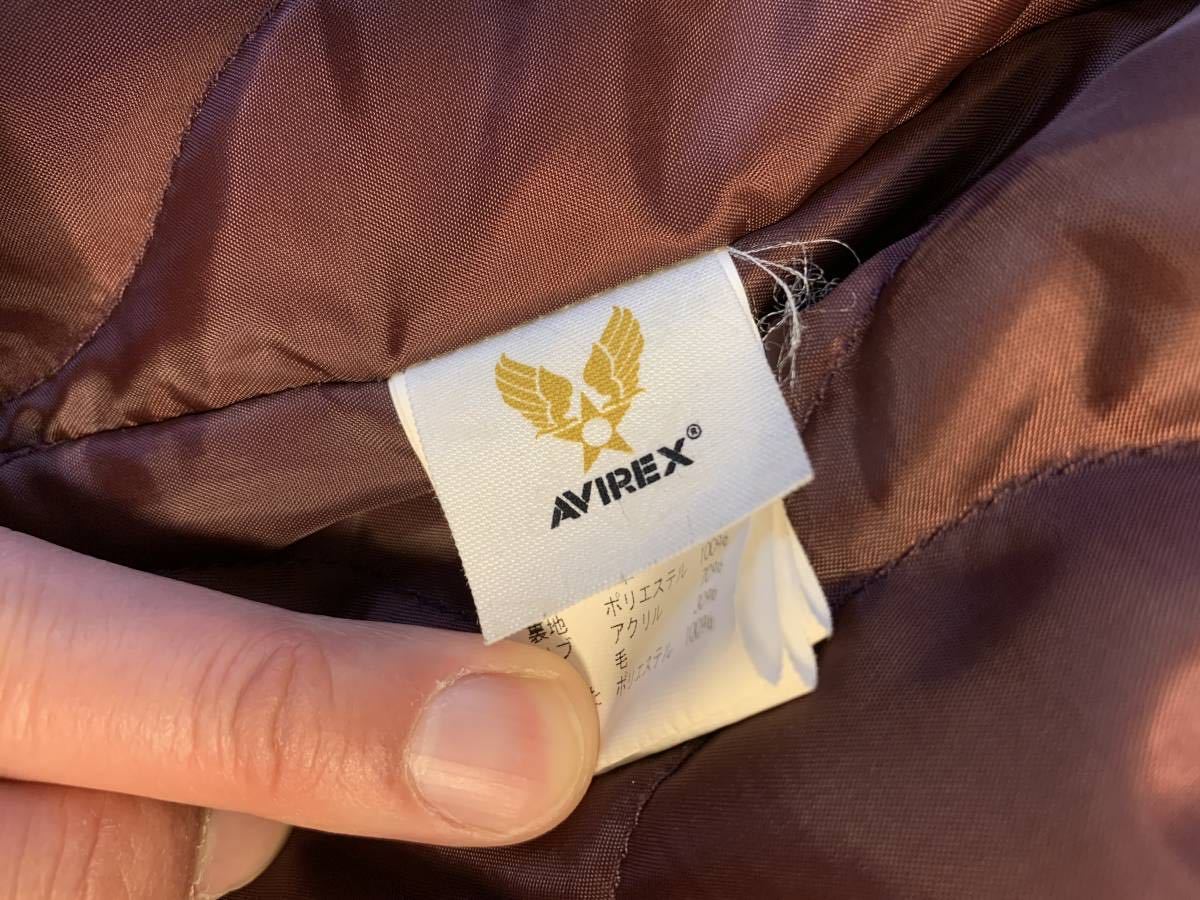 【送料無料】美品 AVIREX アビレックス ジャケット AVIREX フライトジャケット MA-1 中綿ジャケット OFFICIAL BIG
