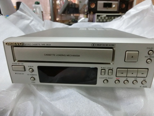 ONKYO カセットデッキ オーディオ機器 K-505FX ステレオカセットテープ