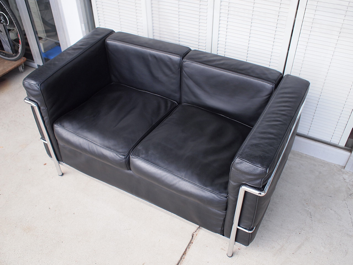 ル・コルビジェ ソファ LC2 3人掛け 大塚家具 本革 Intes Italy ル ◇ル・