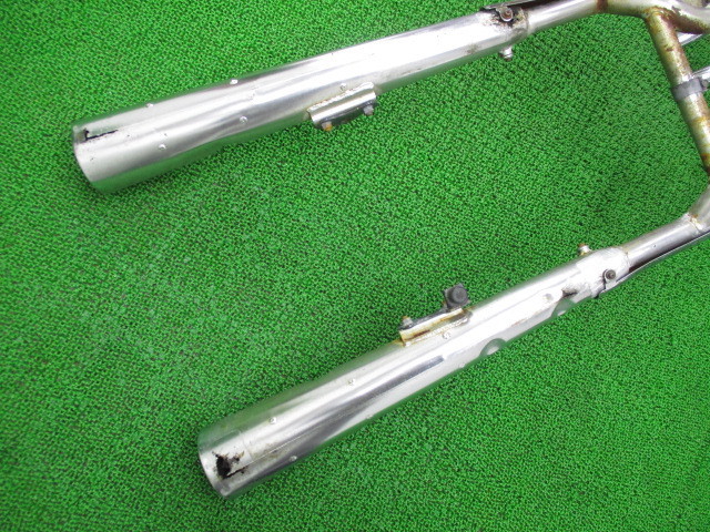 中古 スズキ 純正 バイク 部品 GSX400F マフラー 純正 GS40XF 修復素材