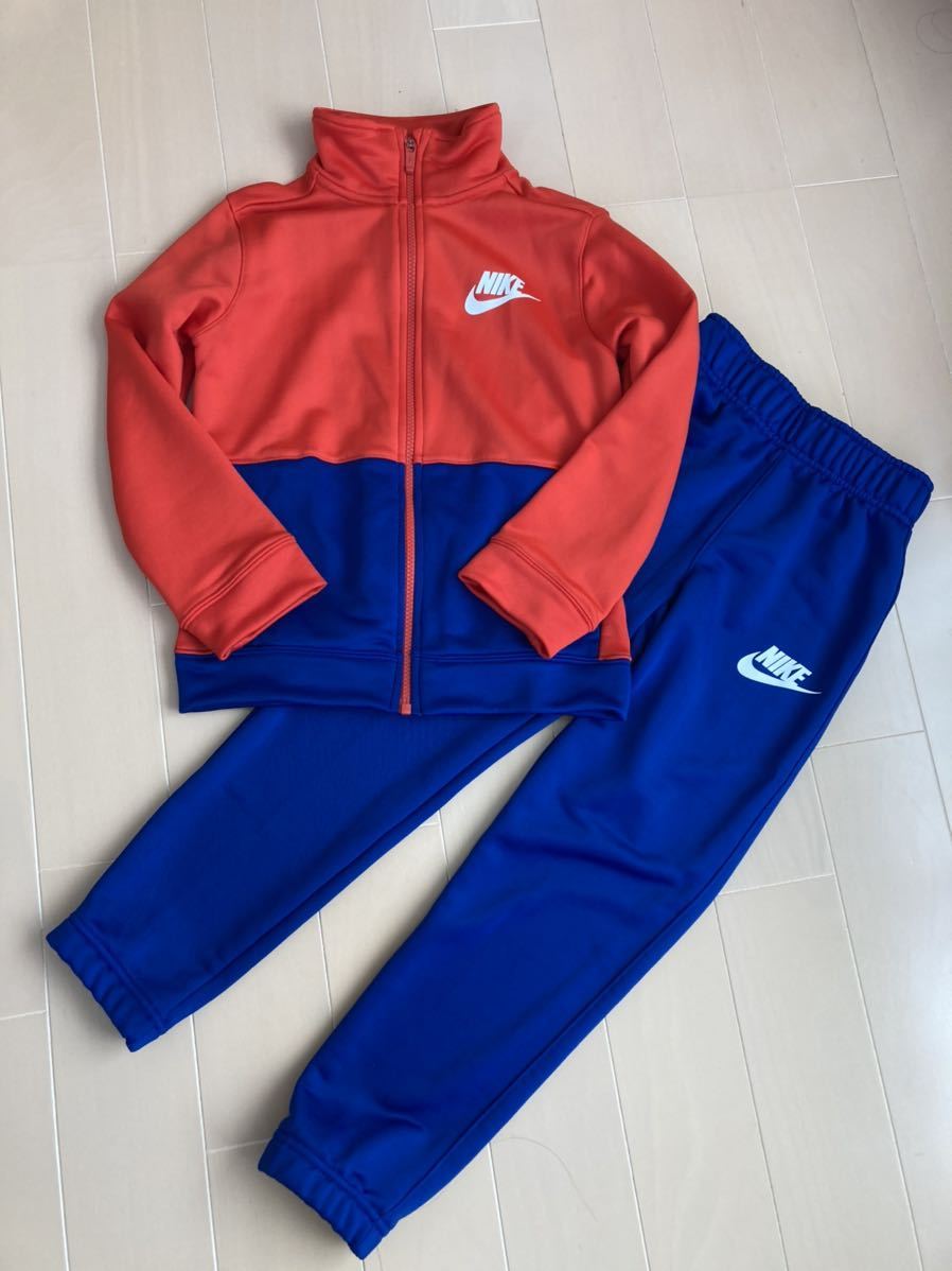SALE，限定セール NIKE kids ナイキ キッズ ジュニア ジャージ上下 セットアップ set レッド ブルー 赤 青 130cm(上下セット)｜売買されたオークション情報、yahooの商品情報をアーカイブ公開 - オークファン 上下セット