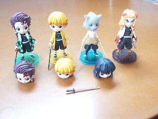 鬼滅の刃23巻　フィギュアセット 竈門炭治郎 煉獄杏寿郎 嘴平伊之助 我妻善逸 _1