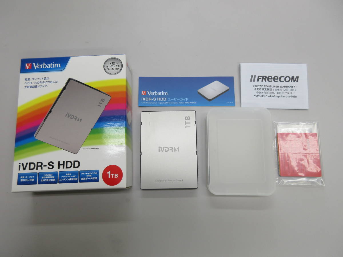 Verbatim(バーベイタム) iVDR-S HDD 1TB フリーコム、カセットHDD