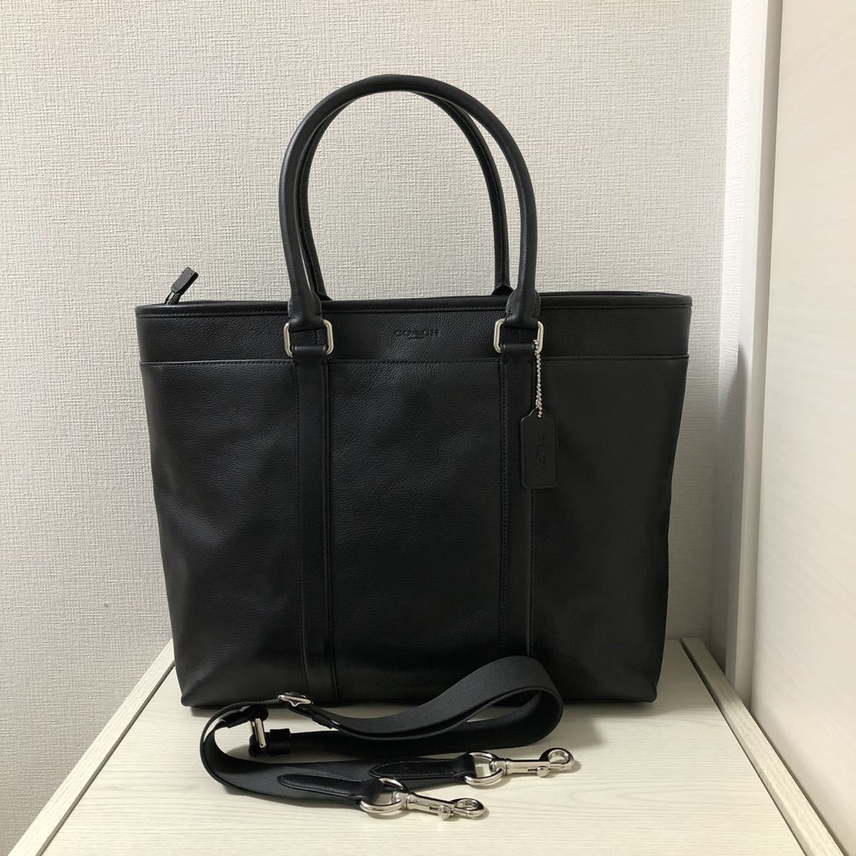 美品】 定価102，600円 COACH コーチ F54758 ペリー 2way トートバッグ 