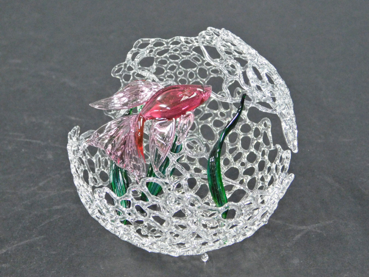 樫田睦 バーナーワーク 工芸ガラス 金魚 赤 オブジェ 専用紙箱 細密ガラス細工 置物 G 工芸ガラス 売買されたオークション情報 Yahooの商品情報をアーカイブ公開 オークファン Aucfan Com