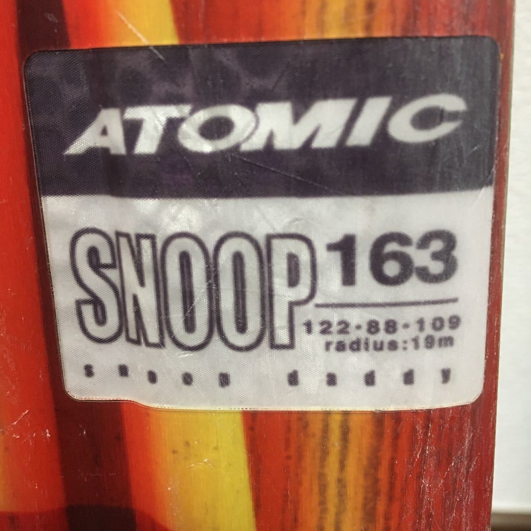 ATOMIC アトミック スヌープ163 テレマークスキー　シール付き_4