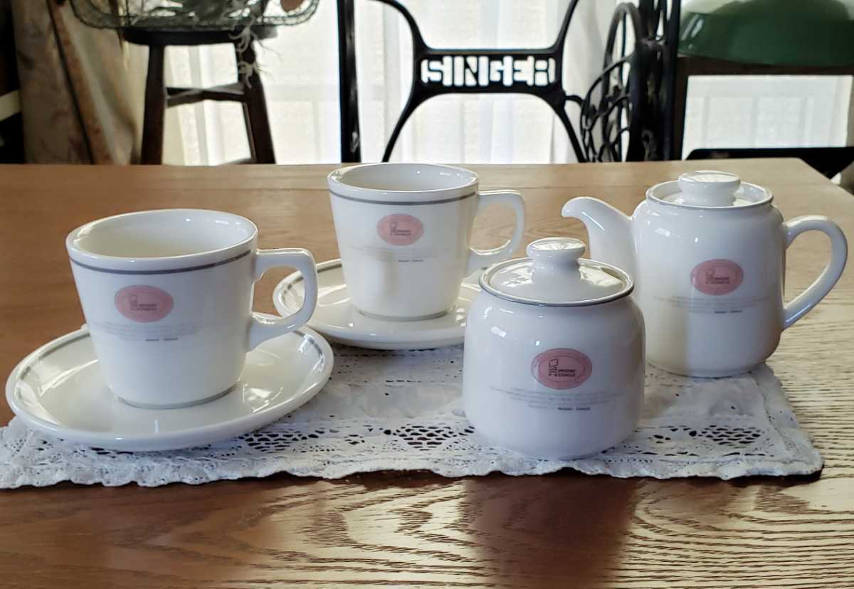 ミスタードーナツ 非売品マグカップ3ケセット ノベルティ レトロ ミスド ミスタードーナツ ミスド マグカップ スープカップ ソーサー セット  昭和レトロ レトロ】ミスタードーナツ スープカップ 5 新品 ミスド マグカップ 3個セット 非売品