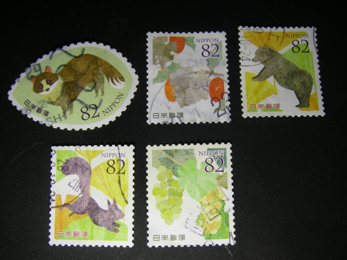 記念切手 使用済み 16年 秋のグリーティング 円 ５種揃い 特殊切手 記念切手 売買されたオークション情報 Yahooの商品情報をアーカイブ公開 オークファン Aucfan Com
