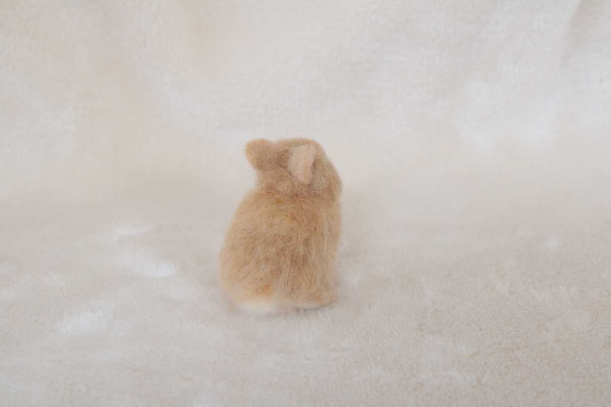 羊毛フェルト ミニチュア うさぎ ハンドメイド ネザーランドドワーフ ブライス_9