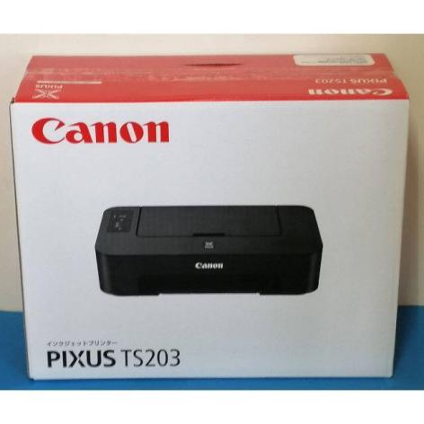 【新品未使用】CANON　TS203 黒 キヤノン PIXUS インクジェットプリンター ピクサス　インクなし（2021年1月 購入）★送料無料★ 送料無料_1