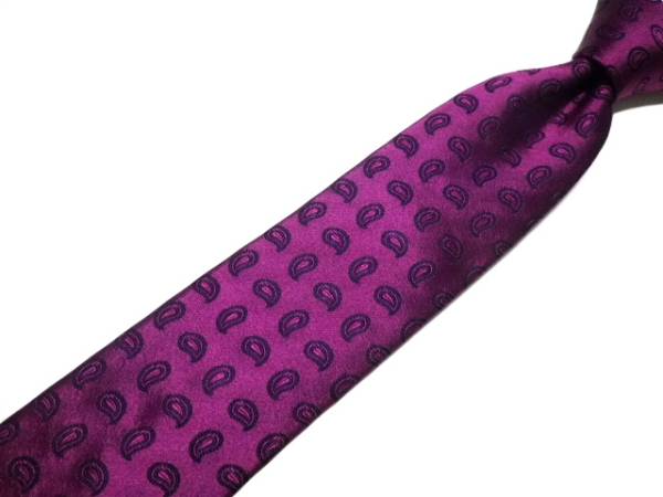 ■BREUER/ブリューワー■伊製 ハンドメイド シルクネクタイ ペイズリー