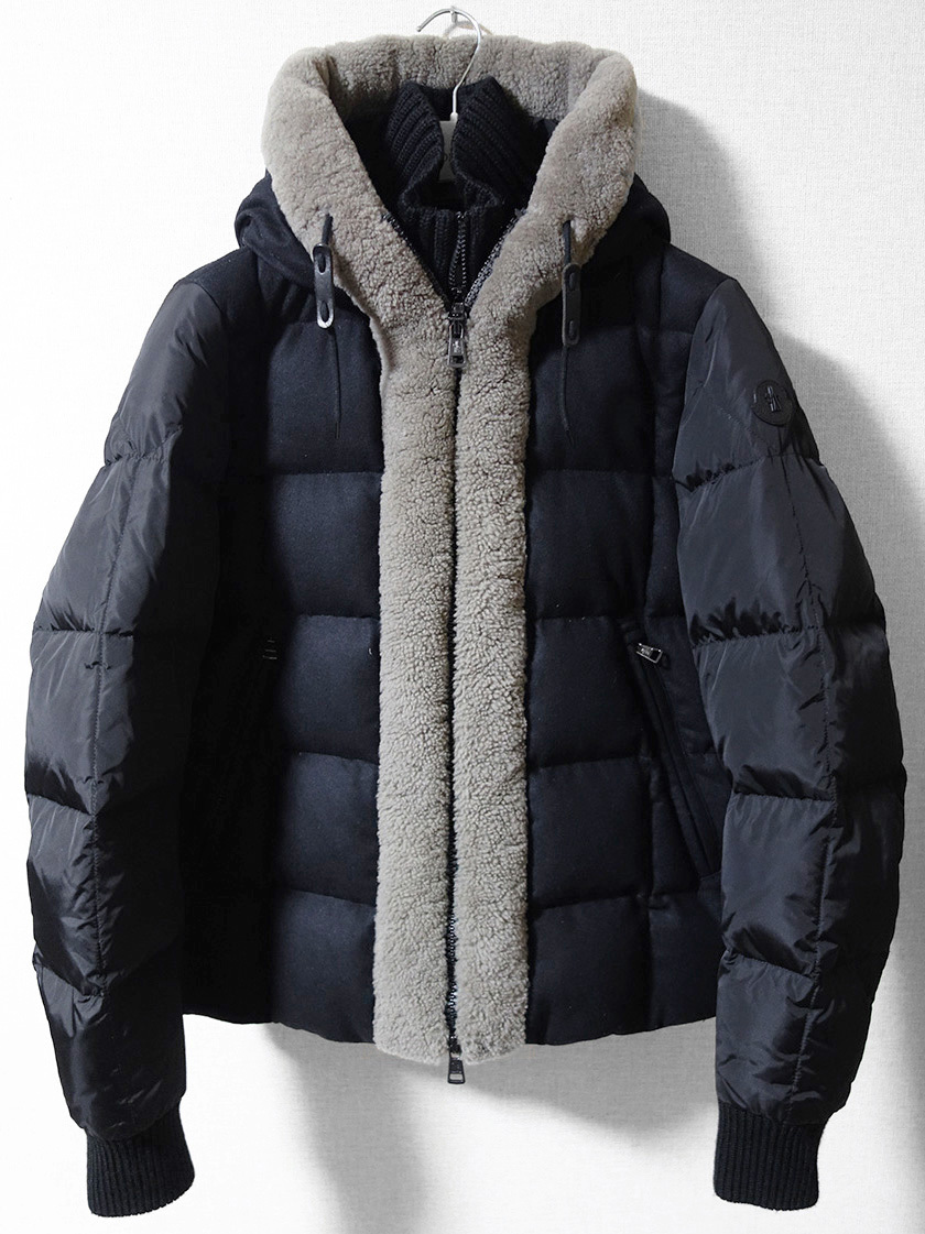 国内正規 MONCLER MONTMEDY モンクレール モンメディ ムートン レザー 