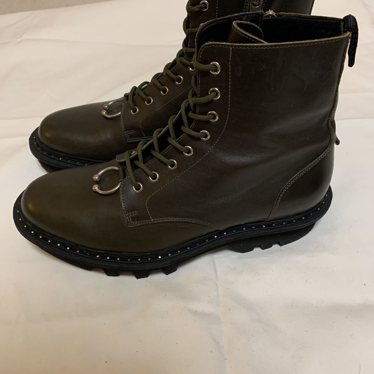 Neil Barret 定価120,960 PIERCED PUNK BOOTS ピアス サイドジップ 