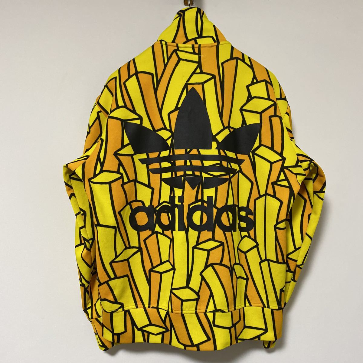 美品 希少 名作 adidas JEREMY SCOTT ボテト 柄 トラック ジャケット M 