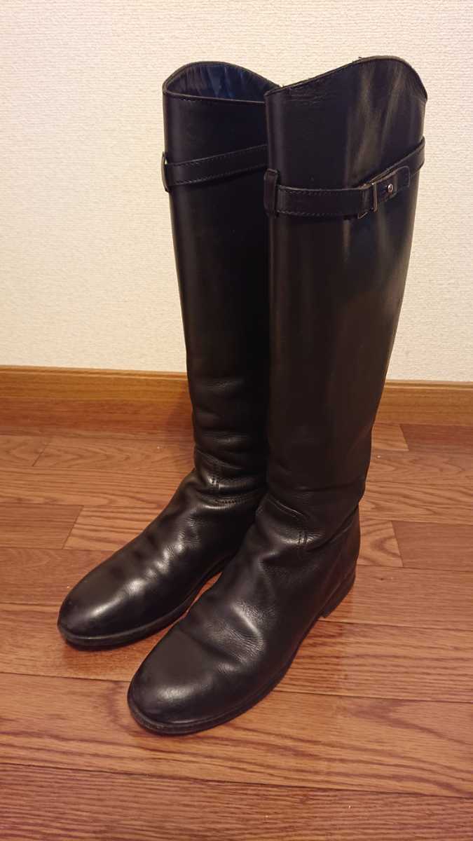 theory セオリー ロングブーツ 本革 38
