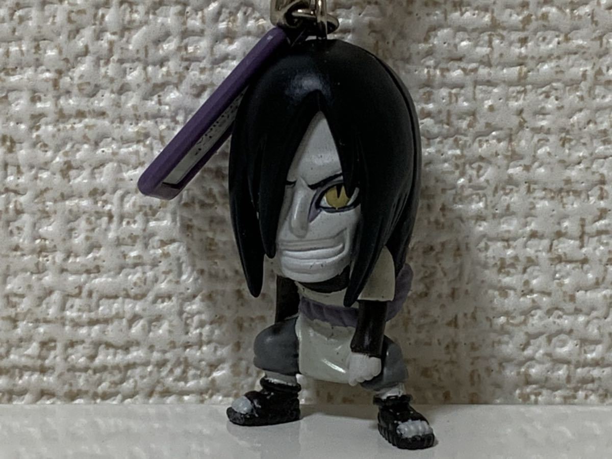 レア バンダイ 初版 NARUTO 大蛇丸 根付 ストラップ ミニブック付 品 