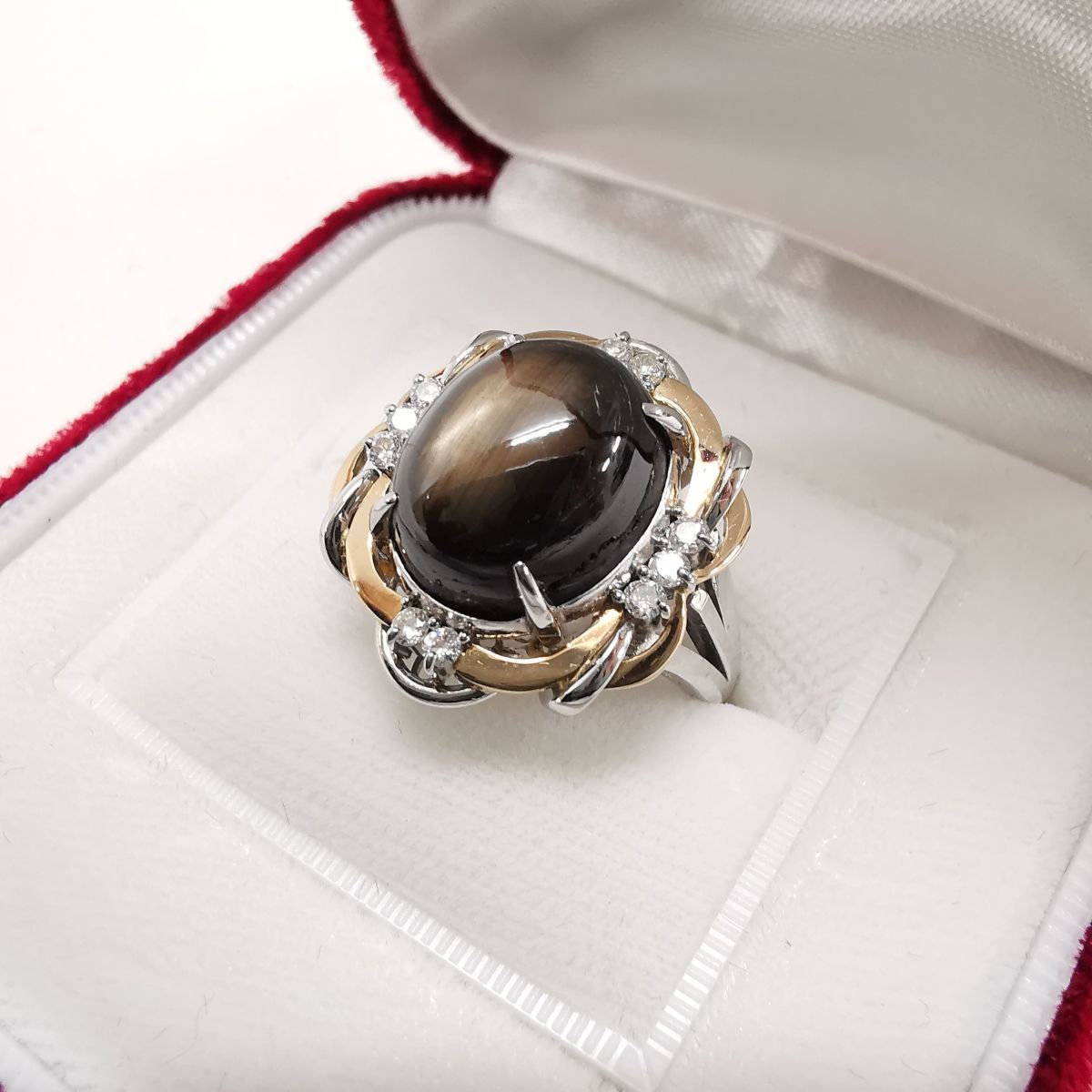 送料無料 指輪 リング K18/PT900 ブラックスターサファイア16.12ct ダイヤモンド0.22ct 総重量13.2g 14.5号 ケース 鑑定書付#6262 スターサファイア リング 指輪 指輪」の人気商品一覧・価格比較 - 価格.com