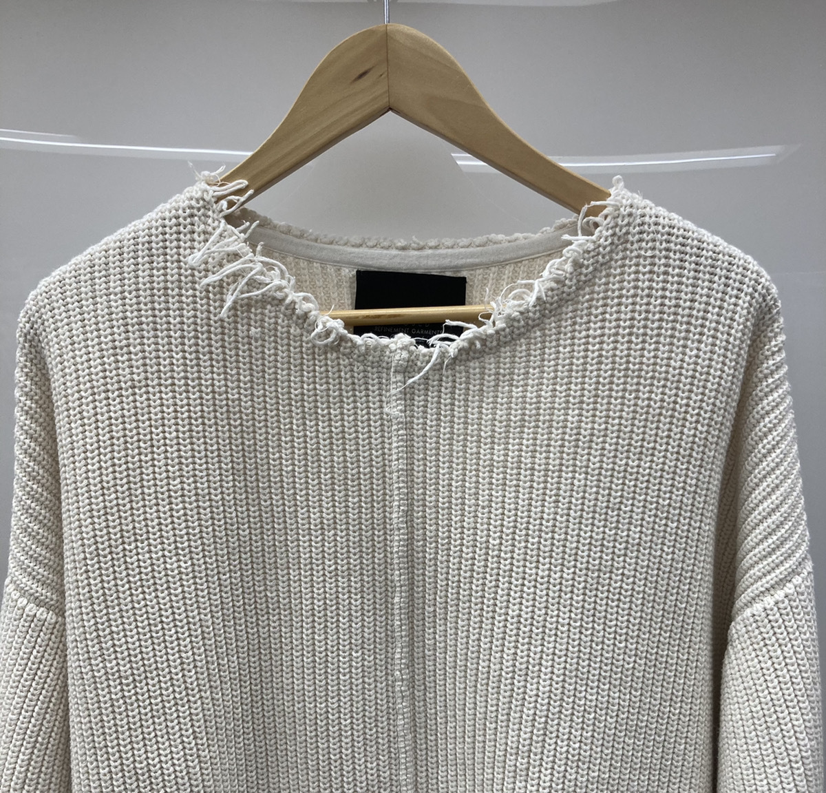 ○UNUSED アンユーズド 17SS 5G crew neck knit セーター ホワイト 104 