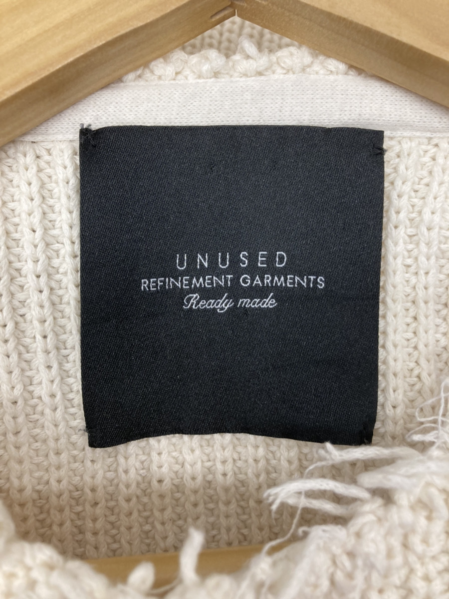 ○UNUSED アンユーズド 17SS 5G crew neck knit セーター ホワイト 104 