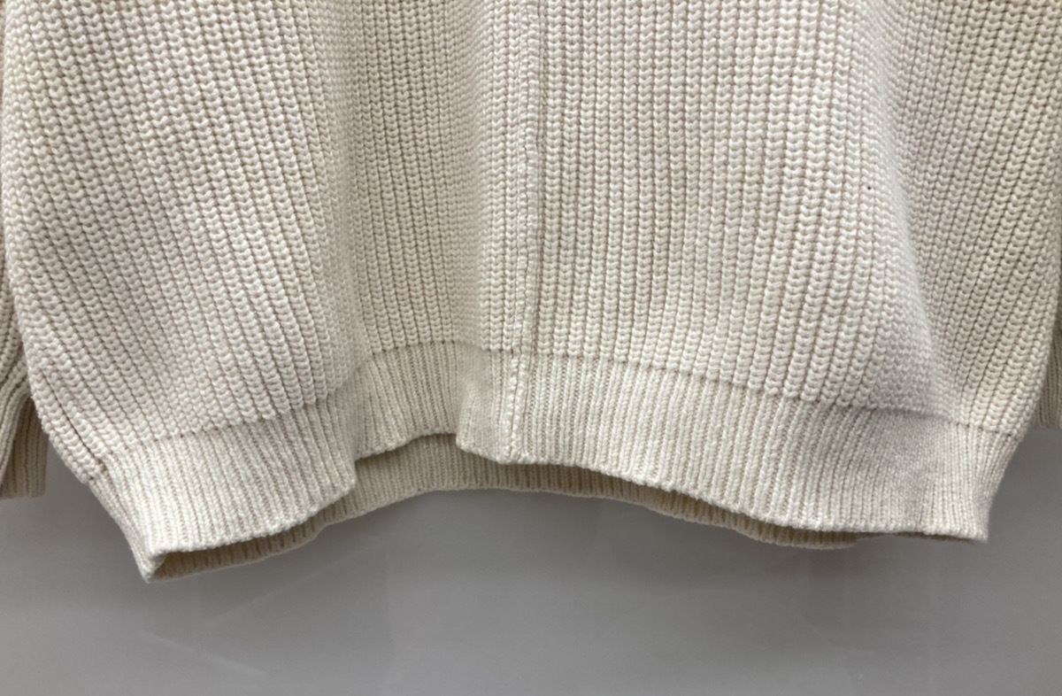 ○UNUSED アンユーズド 17SS 5G crew neck knit セーター ホワイト 104 
