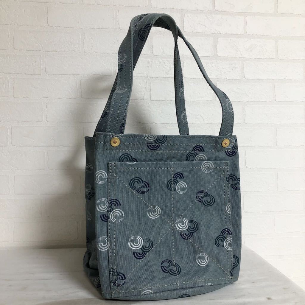 1665★ 信三郎鞄 キャンバス トートバッグ 肩掛けバッグ 総柄 レディース グレー | 一澤信三郎帆布 製品詳細 S-23大 青ねず｜京都 大