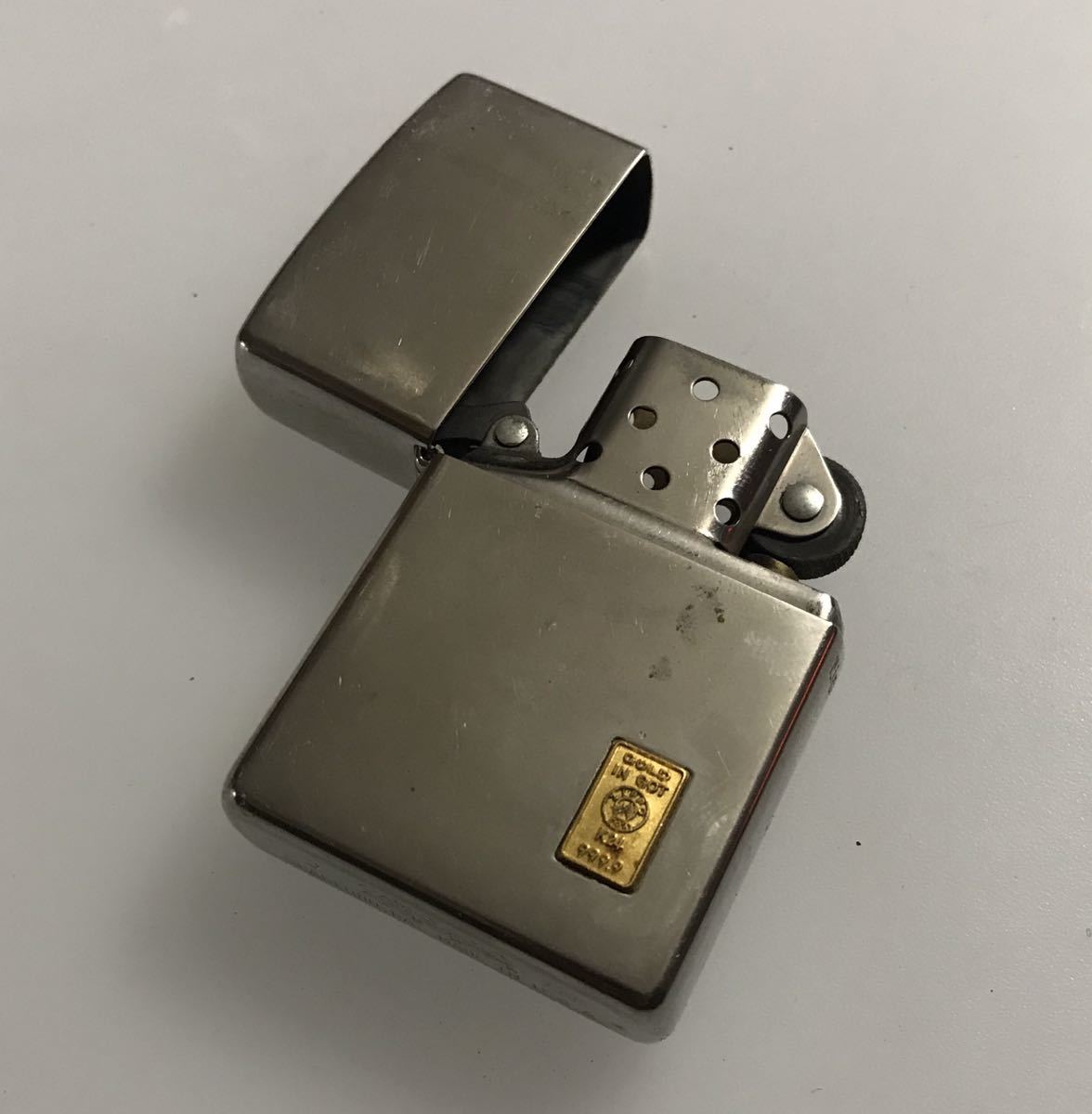 ZIPPO 『アンティーク ゴールド K24 999.9 オイルライター ジッポ 中古 