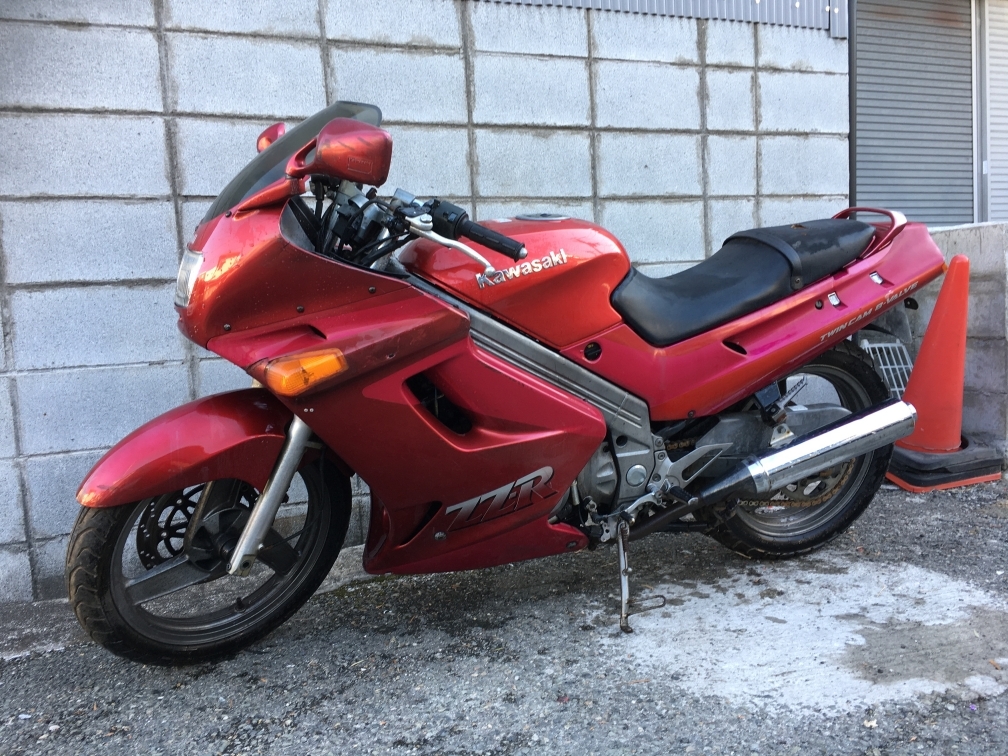 カワサキ ZZR250 エンジン始動OK EX250H キャブ車 書類あり
