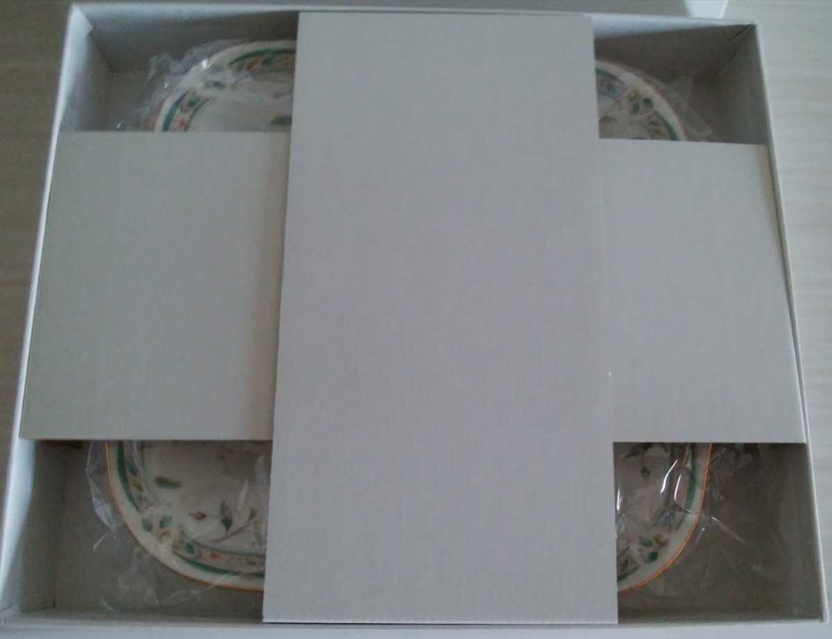 ノリタケ 花更紗 ティーCS スクエアプレート、小皿、スプーンレスト各2組