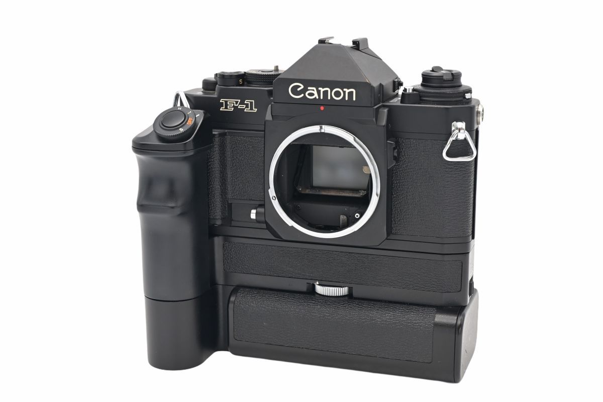 09743cmrk ◆ Canon キヤノン New F-1 + AE MOTOR DRIVE FN MF一眼レフ フイルムカメラ モータードライブ_7