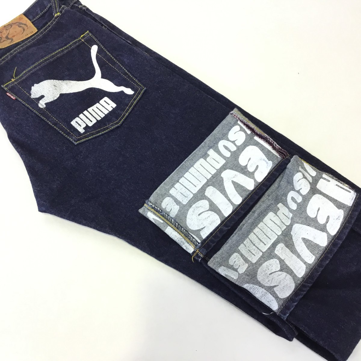 □EVISU×PUMA（エヴィス×プーマ）デニムパンツ ＃2006 ジーンズ 