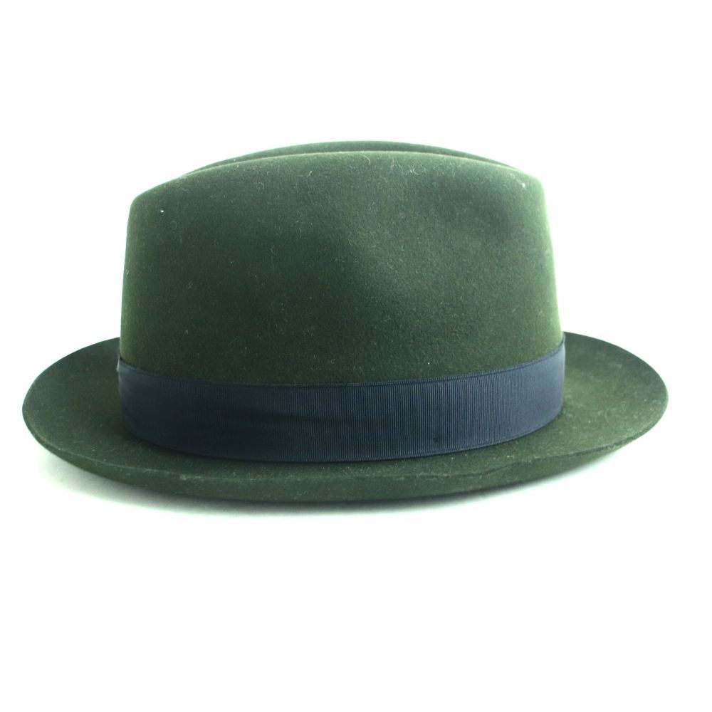 品 Borsalino ボルサリーノ アレッサンドリア リボン付き フェルト ソフトハット 中折帽子 ダークグリーン イタリア製 ソフト帽 売買されたオークション情報 Yahooの商品情報をアーカイブ公開 オークファン Aucfan Com